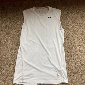 Nike Pro White Sleeveless Top Men’s Small